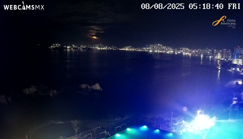 Acapulco,  Playa Condesa Beach Live Cam - Acapulco de Juarez, Guerrero, Mexico