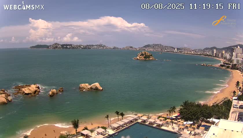 Acapulco,  Playa Condesa Beach Live Cam - Acapulco de Juarez, Guerrero, Mexico