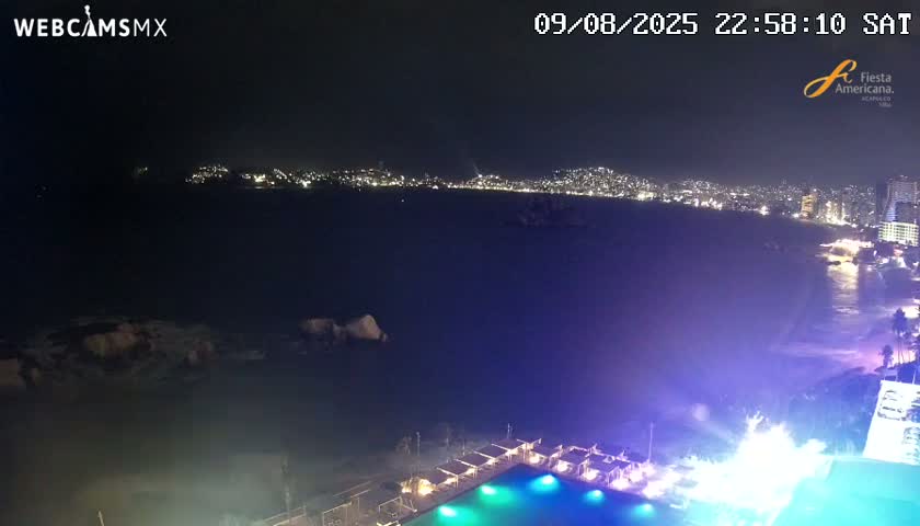 Acapulco,  Playa Condesa Beach Live Cam - Acapulco de Juarez, Guerrero, Mexico