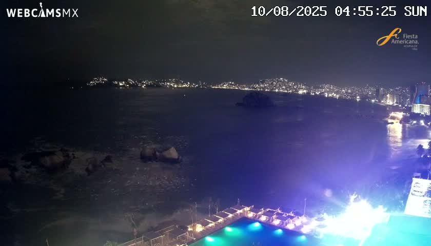 Acapulco,  Playa Condesa Beach Live Cam - Acapulco de Juarez, Guerrero, Mexico