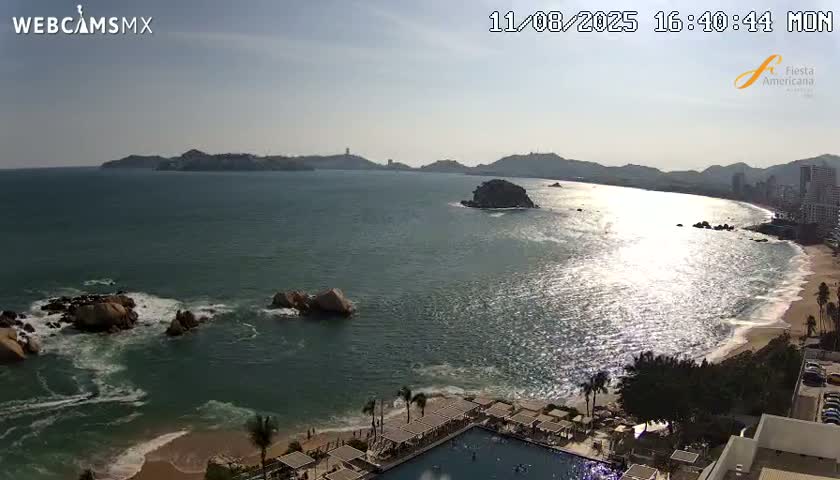 Acapulco,  Playa Condesa Beach Live Cam - Acapulco de Juarez, Guerrero, Mexico