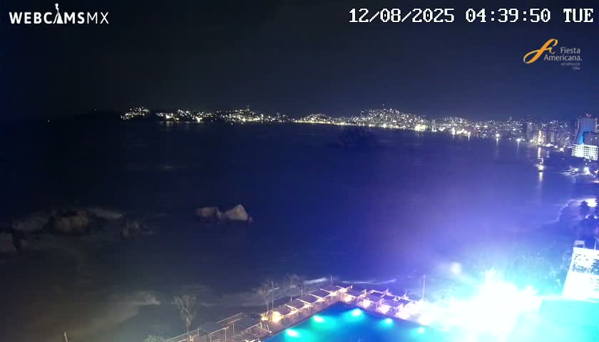 Acapulco,  Playa Condesa Beach Live Cam - Acapulco de Juarez, Guerrero, Mexico
