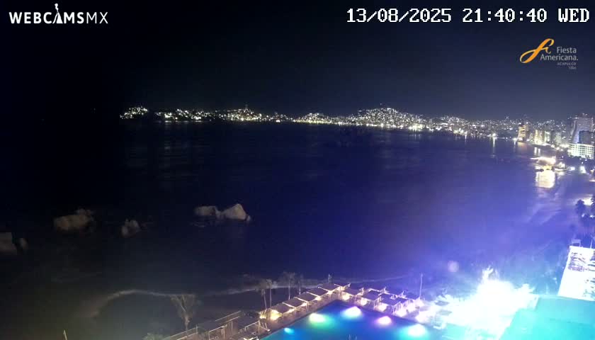 Acapulco,  Playa Condesa Beach Live Cam - Acapulco de Juarez, Guerrero, Mexico