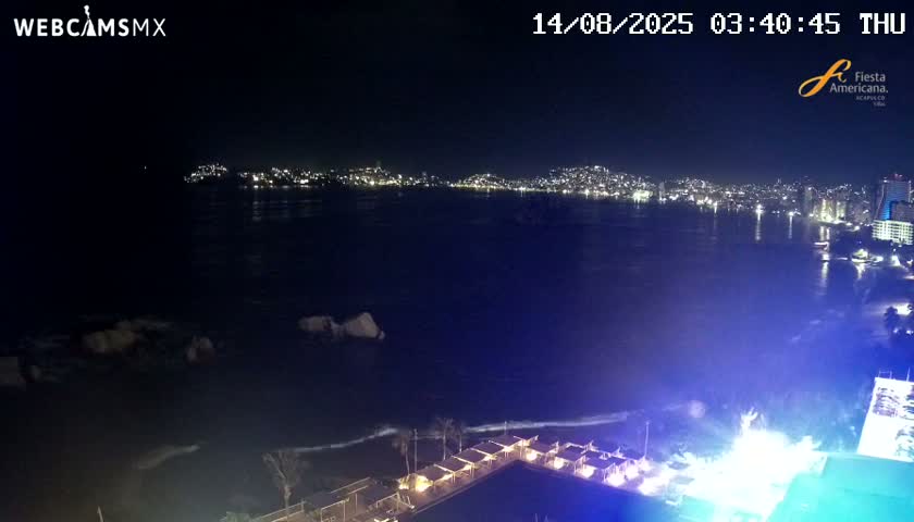 Acapulco,  Playa Condesa Beach Live Cam - Acapulco de Juarez, Guerrero, Mexico