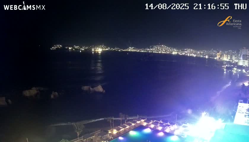 Acapulco,  Playa Condesa Beach Live Cam - Acapulco de Juarez, Guerrero, Mexico