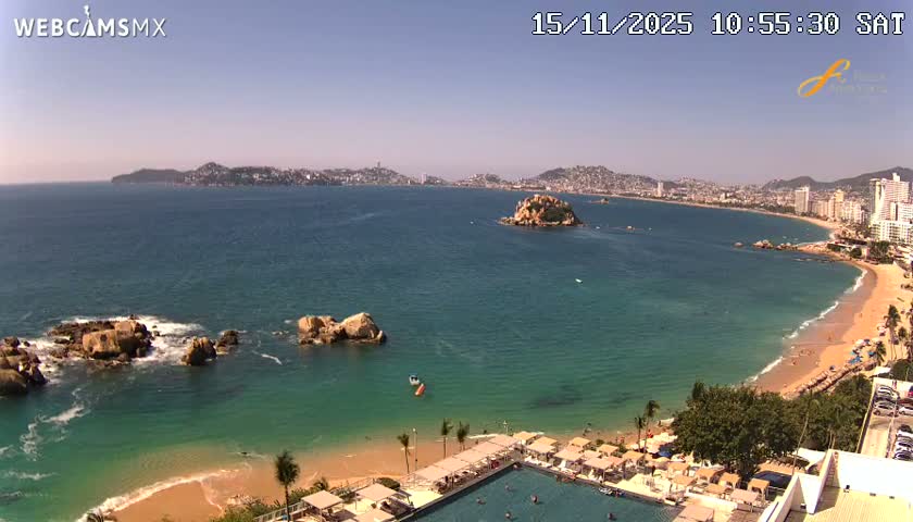 Acapulco,  Playa Condesa Beach Live Cam - Acapulco de Juarez, Guerrero, Mexico