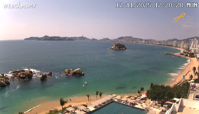Acapulco,  Playa Condesa Beach Live Cam - Acapulco de Juarez, Guerrero, Mexico