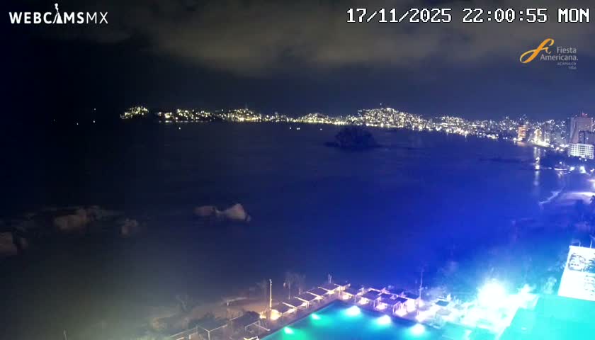 Acapulco,  Playa Condesa Beach Live Cam - Acapulco de Juarez, Guerrero, Mexico