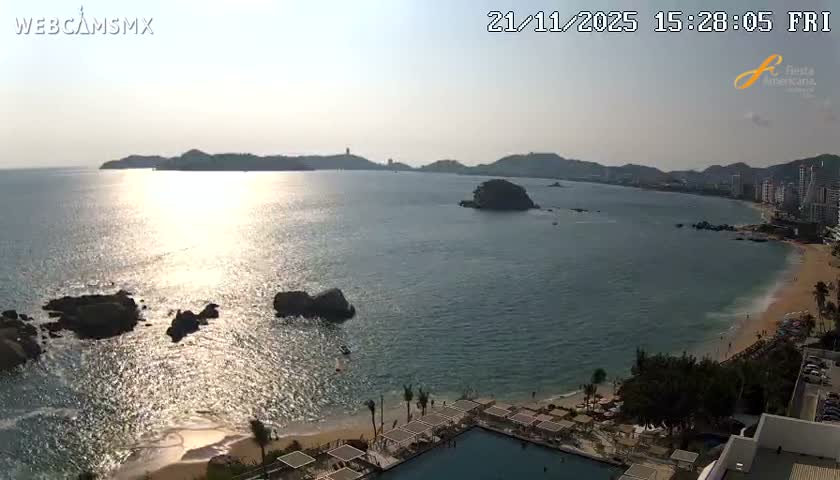 Acapulco,  Playa Condesa Beach Live Cam - Acapulco de Juarez, Guerrero, Mexico