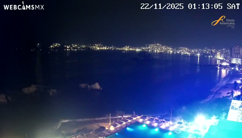 Acapulco,  Playa Condesa Beach Live Cam - Acapulco de Juarez, Guerrero, Mexico