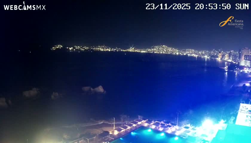 Acapulco,  Playa Condesa Beach Live Cam - Acapulco de Juarez, Guerrero, Mexico