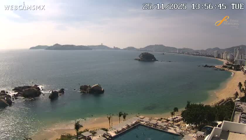 Acapulco,  Playa Condesa Beach Live Cam - Acapulco de Juarez, Guerrero, Mexico