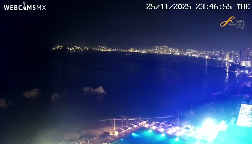 Acapulco,  Playa Condesa Beach Live Cam - Acapulco de Juarez, Guerrero, Mexico