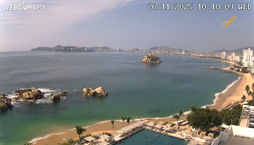 Acapulco,  Playa Condesa Beach Live Cam - Acapulco de Juarez, Guerrero, Mexico