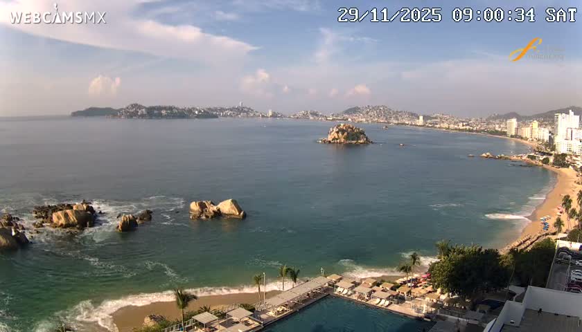 Acapulco,  Playa Condesa Beach Live Cam - Acapulco de Juarez, Guerrero, Mexico