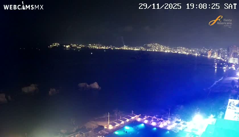 Acapulco,  Playa Condesa Beach Live Cam - Acapulco de Juarez, Guerrero, Mexico