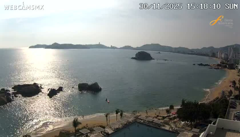 Acapulco,  Playa Condesa Beach Live Cam - Acapulco de Juarez, Guerrero, Mexico