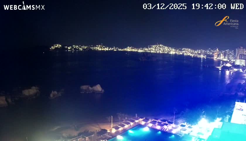 Acapulco,  Playa Condesa Beach Live Cam - Acapulco de Juarez, Guerrero, Mexico