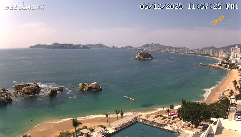 Acapulco,  Playa Condesa Beach Live Cam - Acapulco de Juarez, Guerrero, Mexico