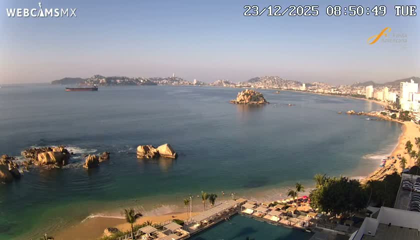 Acapulco,  Playa Condesa Beach Live Cam - Acapulco de Juarez, Guerrero, Mexico