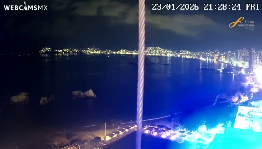 Acapulco,  Playa Condesa Beach Live Cam - Acapulco de Juarez, Guerrero, Mexico