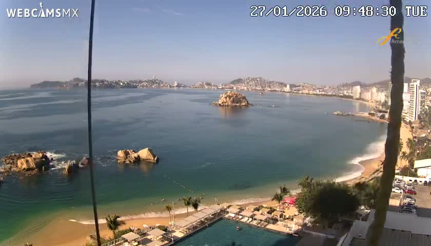 Acapulco,  Playa Condesa Beach Live Cam - Acapulco de Juarez, Guerrero, Mexico