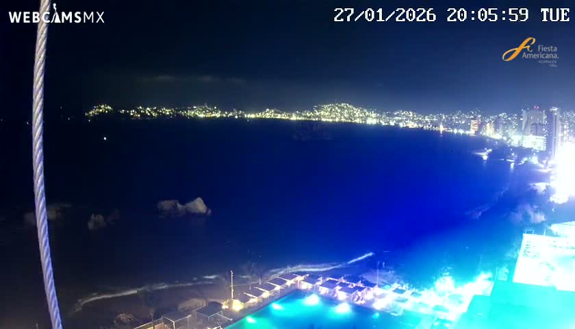 Acapulco,  Playa Condesa Beach Live Cam - Acapulco de Juarez, Guerrero, Mexico