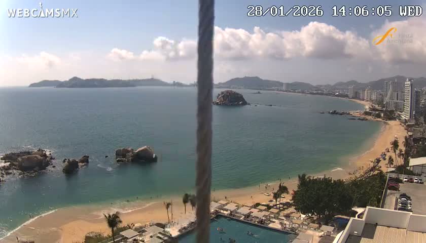 Acapulco,  Playa Condesa Beach Live Cam - Acapulco de Juarez, Guerrero, Mexico