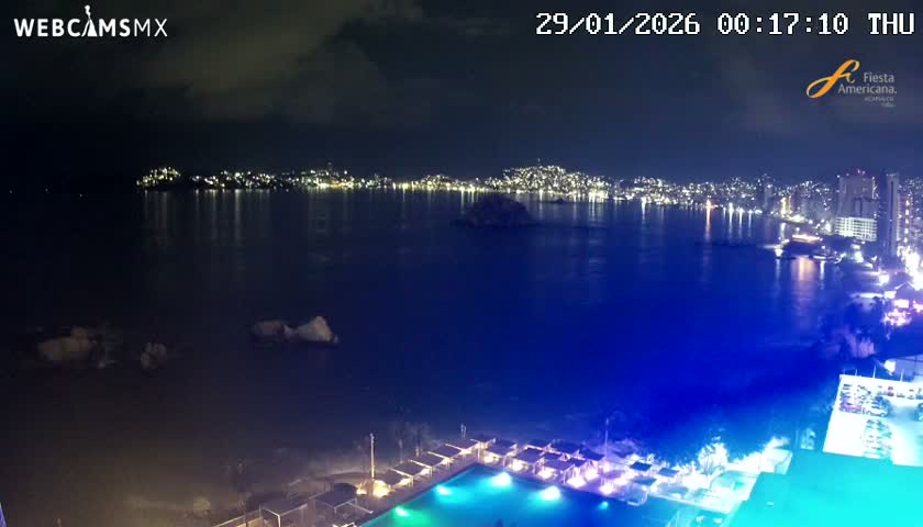 Acapulco,  Playa Condesa Beach Live Cam - Acapulco de Juarez, Guerrero, Mexico