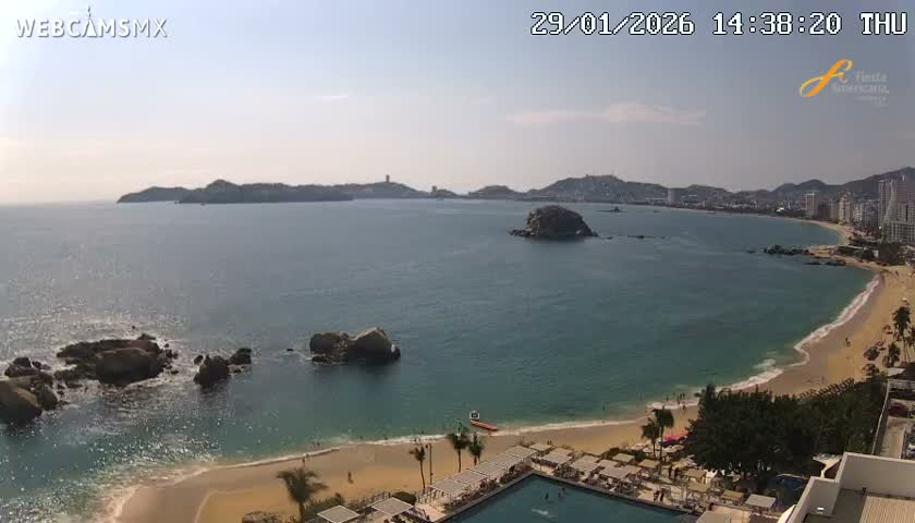 Acapulco,  Playa Condesa Beach Live Cam - Acapulco de Juarez, Guerrero, Mexico