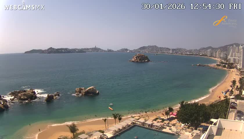 Acapulco,  Playa Condesa Beach Live Cam - Acapulco de Juarez, Guerrero, Mexico