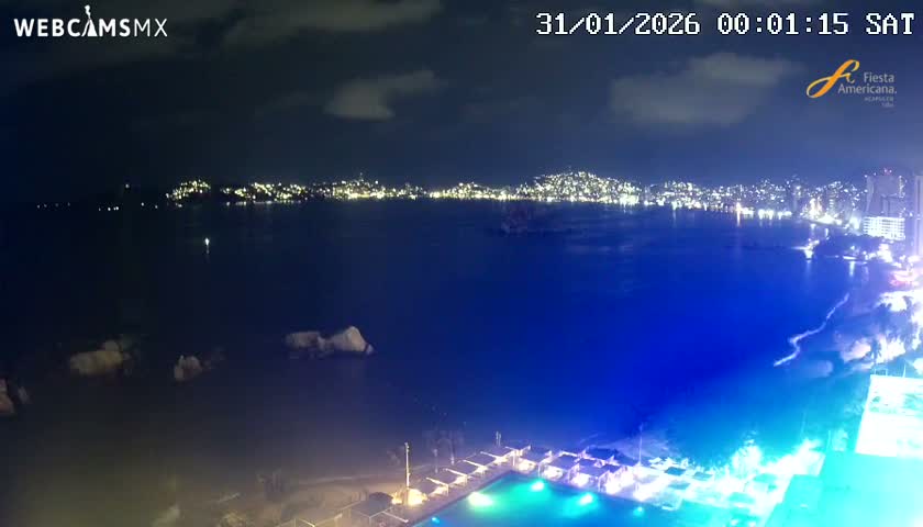 Acapulco,  Playa Condesa Beach Live Cam - Acapulco de Juarez, Guerrero, Mexico