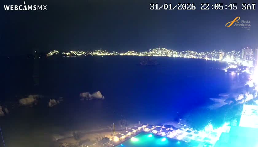 Acapulco,  Playa Condesa Beach Live Cam - Acapulco de Juarez, Guerrero, Mexico