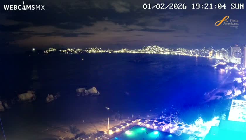 Acapulco,  Playa Condesa Beach Live Cam - Acapulco de Juarez, Guerrero, Mexico