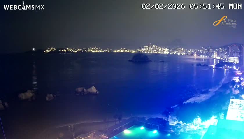 Acapulco,  Playa Condesa Beach Live Cam - Acapulco de Juarez, Guerrero, Mexico
