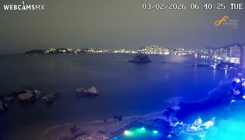 Acapulco,  Playa Condesa Beach Live Cam - Acapulco de Juarez, Guerrero, Mexico