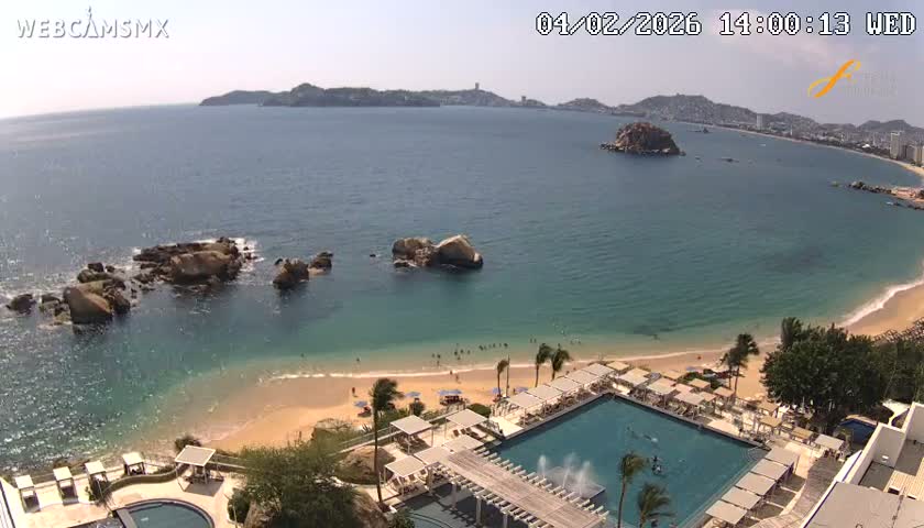 Acapulco,  Playa Condesa Beach Live Cam - Acapulco de Juarez, Guerrero, Mexico