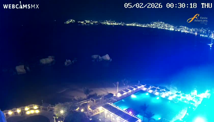 Acapulco,  Playa Condesa Beach Live Cam - Acapulco de Juarez, Guerrero, Mexico