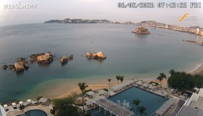 Acapulco,  Playa Condesa Beach Live Cam - Acapulco de Juarez, Guerrero, Mexico