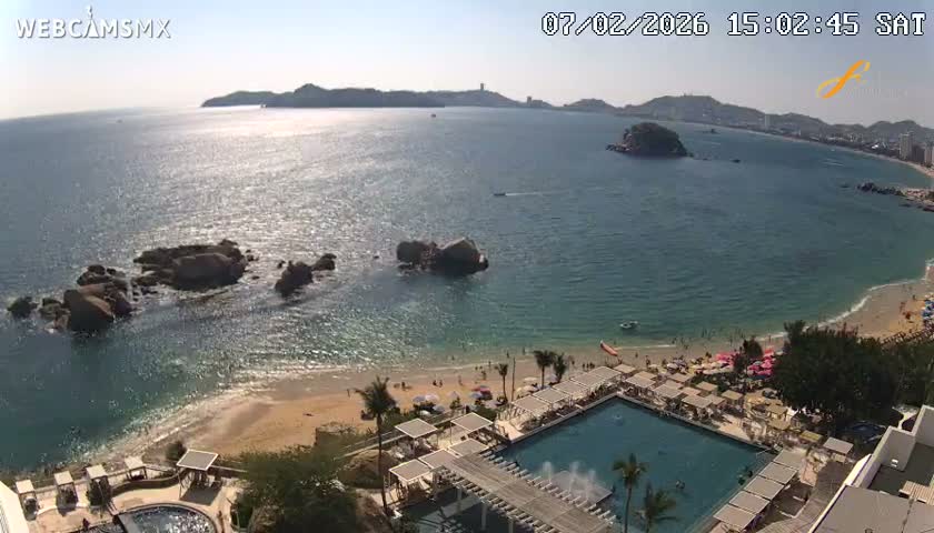 Acapulco,  Playa Condesa Beach Live Cam - Acapulco de Juarez, Guerrero, Mexico