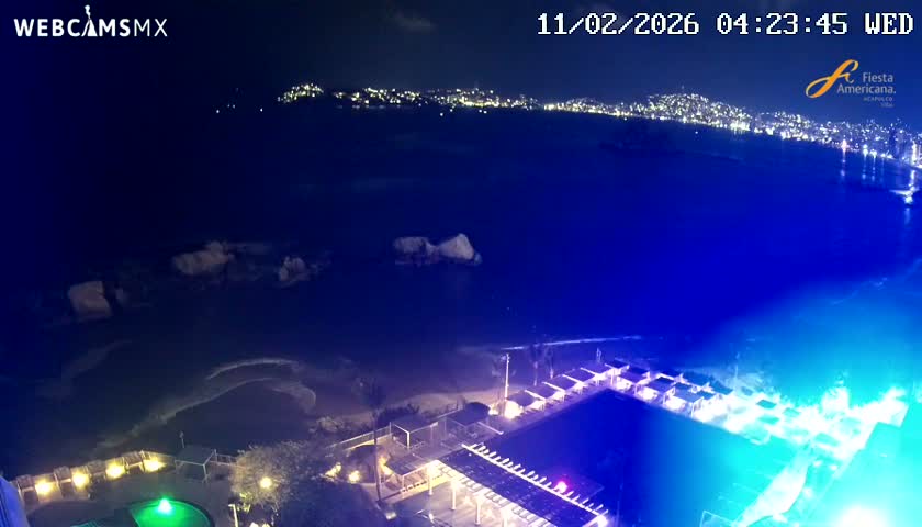 Acapulco,  Playa Condesa Beach Live Cam - Acapulco de Juarez, Guerrero, Mexico