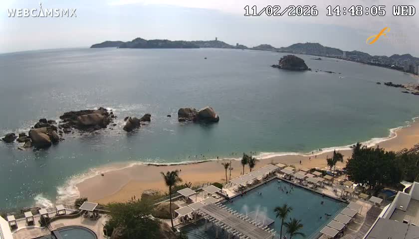 Acapulco,  Playa Condesa Beach Live Cam - Acapulco de Juarez, Guerrero, Mexico
