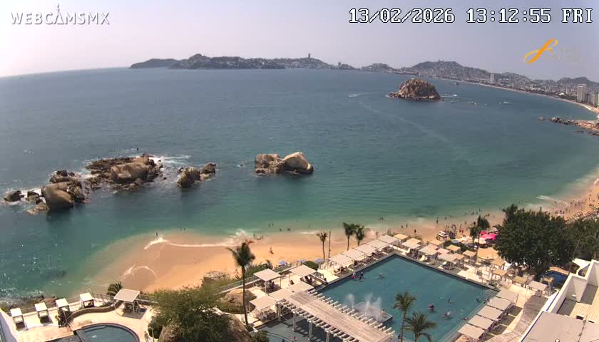 Acapulco,  Playa Condesa Beach Live Cam - Acapulco de Juarez, Guerrero, Mexico