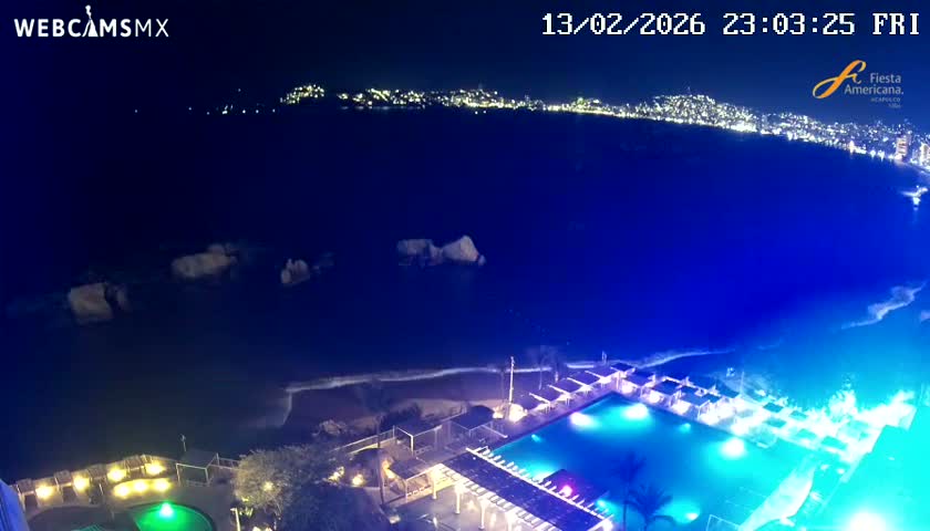 Acapulco,  Playa Condesa Beach Live Cam - Acapulco de Juarez, Guerrero, Mexico