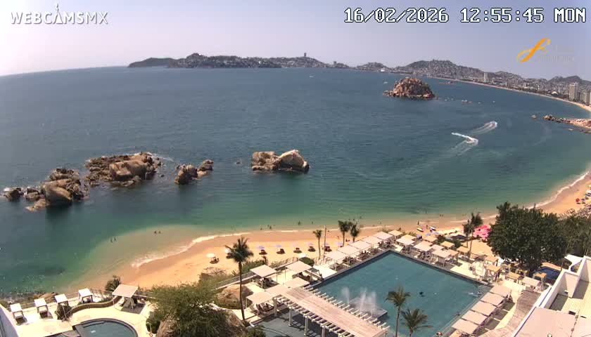 Acapulco,  Playa Condesa Beach Live Cam - Acapulco de Juarez, Guerrero, Mexico