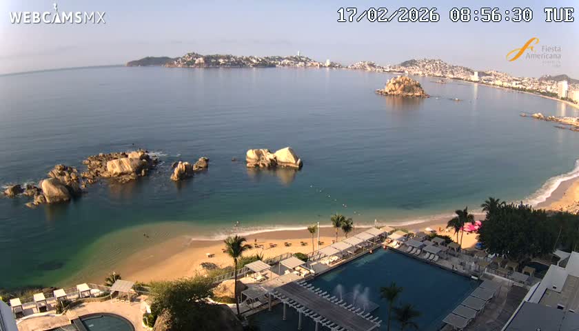 Acapulco,  Playa Condesa Beach Live Cam - Acapulco de Juarez, Guerrero, Mexico