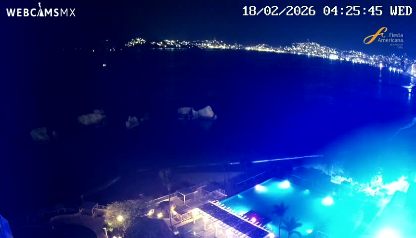 Acapulco,  Playa Condesa Beach Live Cam - Acapulco de Juarez, Guerrero, Mexico