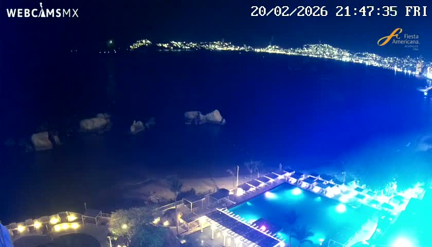 Acapulco,  Playa Condesa Beach Live Cam - Acapulco de Juarez, Guerrero, Mexico