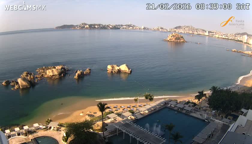Acapulco,  Playa Condesa Beach Live Cam - Acapulco de Juarez, Guerrero, Mexico