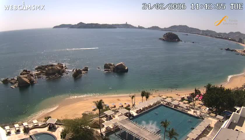 Acapulco,  Playa Condesa Beach Live Cam - Acapulco de Juarez, Guerrero, Mexico